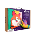 Coloring with clay set by numbers FOX