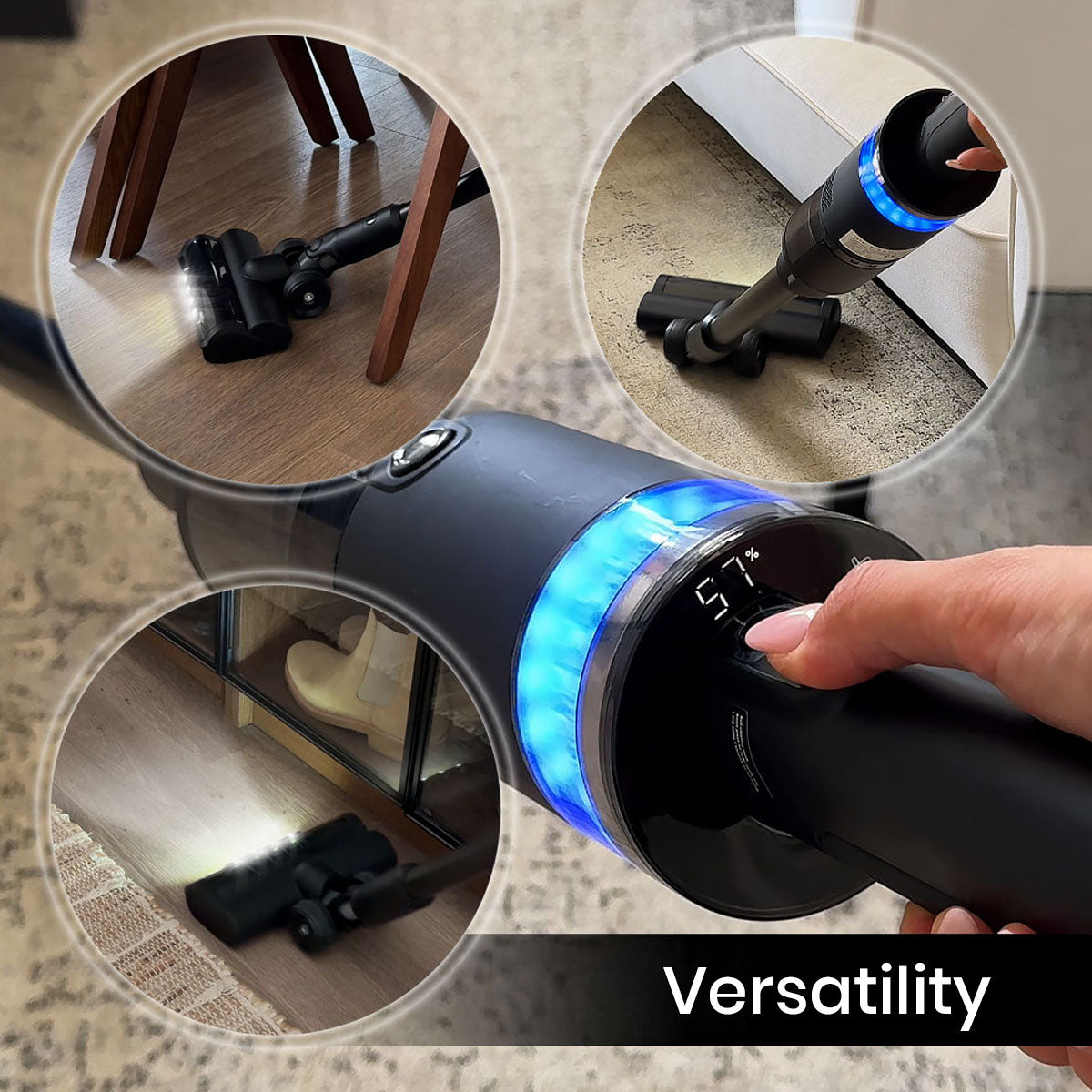 Air Essence™ Typhoon Drive Jet – 7-in-1 Cordless Wet & Dry Upright Vacuum Cleaner