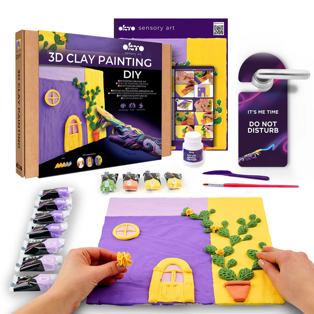 Zestaw do modelowania 3D z masy plastycznej "Lavender Midday" OKTO 10065