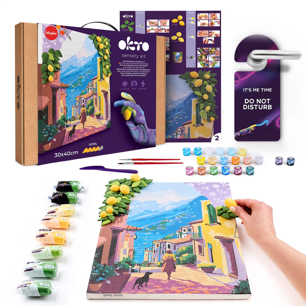 3D modeling+painting kit OKTO & Ideyka "Lemon weekend"